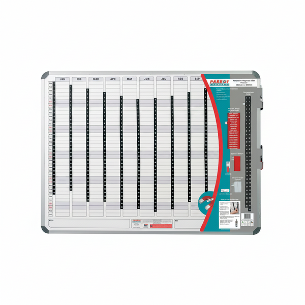 Magnetic Year Planner 1200 x 900 mm for Home &amp; Office Organization