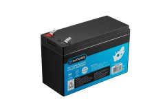 SWITCHED LifePo4 Gate Motor / Alarm Battery - Black