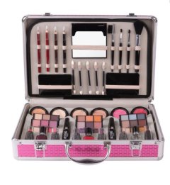 Professional Cosmetic 69 Piece Makeup Kit - Rose Pink