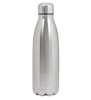 Hot &amp; Cold Water Stainless Steel Vacuum Bottle - Silver (0.5L)