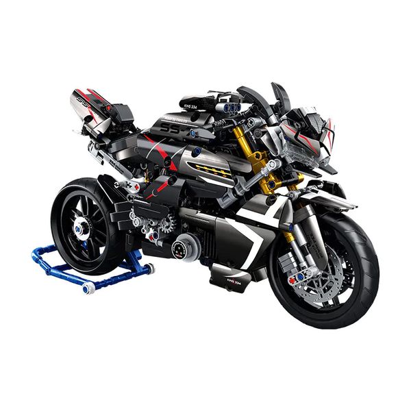 Panlos 1/8 Suzuki B-King Motorcycle Building Blocks (1056 Piece) - 38cm Long