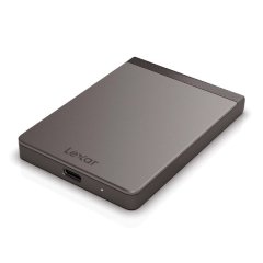 Lexar SL200 512GB Portable SSD, Solid State Drive, Up to 550MB/s Read