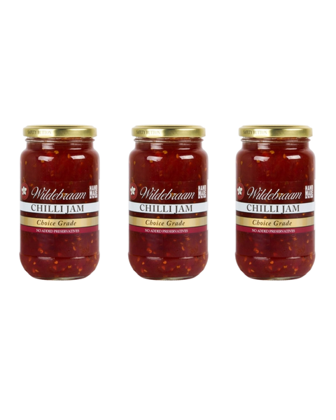 Wildebraam Chilli Jam MILD (1/10) 3 x 530g Jars