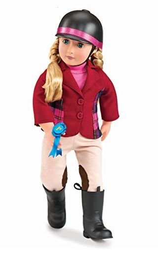 Our Generation Deluxe Doll With Book Lily Anna 18 Inch Blonde