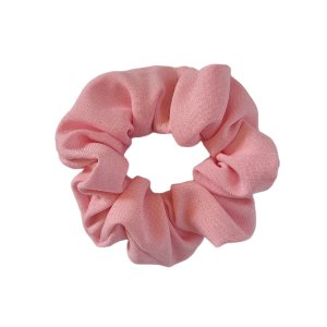 Baby Pink Linen Hair Scrunchie