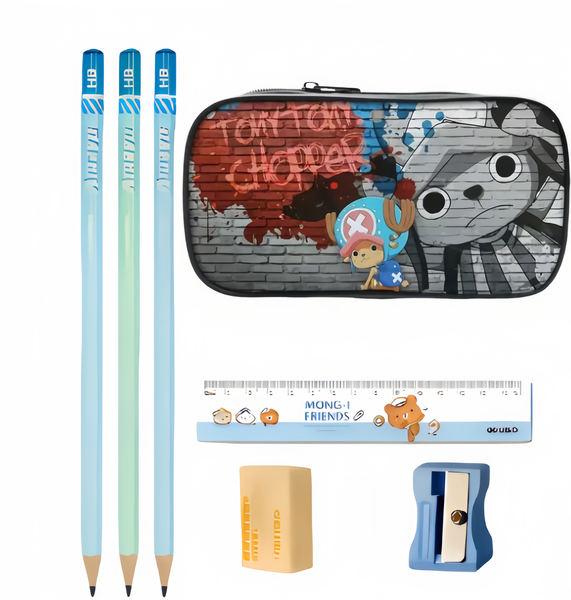 One Piece Chopper Graffiti Art Pencil Case - Cute Anime Organizer