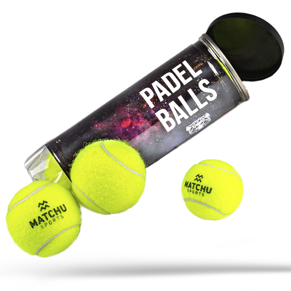 MATCHU Padel/Tennis Balls - 3-Pack High-Performance Balls for Padel Matches