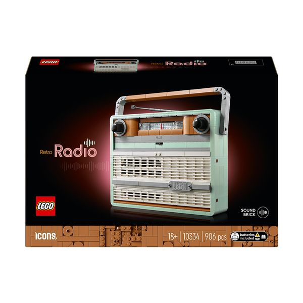 LEGO ICONS Retro Radio Music Home Decor Building Set 10334