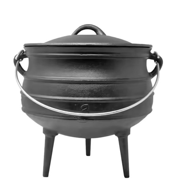 Cast Iron Potjie Pot No. 3 - Traditional Three-Legged Pot