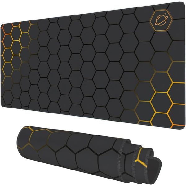 Mouse Pad Desk Pad Desk Mat Large Extended Gaming Mousepad - Honeycomb Grid