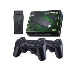 4K HD Game Stick for TV with 2000+ Classic Games and 2 Wireless Controllers