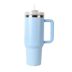 1.2L Tumbler with Handle Straw Lid, Stainless Steel Travel Mug