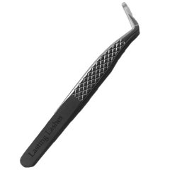 Lasting Lashes - 45 Degree Silver Fibre Tip Tweezer