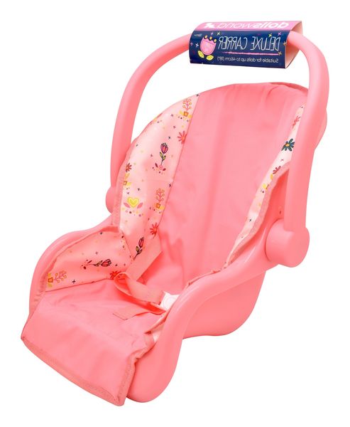 Deluxe Rocking Baby Carseat Carrier - Floral - Pretend Play Toy, Durable