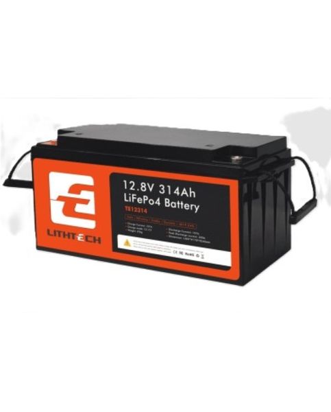 Lithtech 12V 314AH LiFePo4 battery with Bluetooth