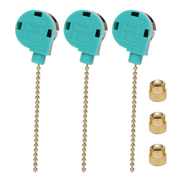 3 Pack Ceiling Fan Switch For Ceiling Fan Wall Lamps Cabinet Light A