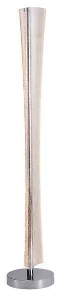 Bright Star Polished Chrome and Glitter Acrylic CCT LED Floor Lamp