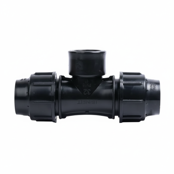 Jenfit Compression Tee Fitting 40mm for HD Polyethylene Pipe