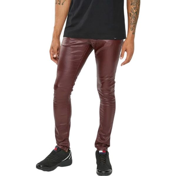 CUTTY - Mens Zaid Wax Coated Denim Skinny Jean