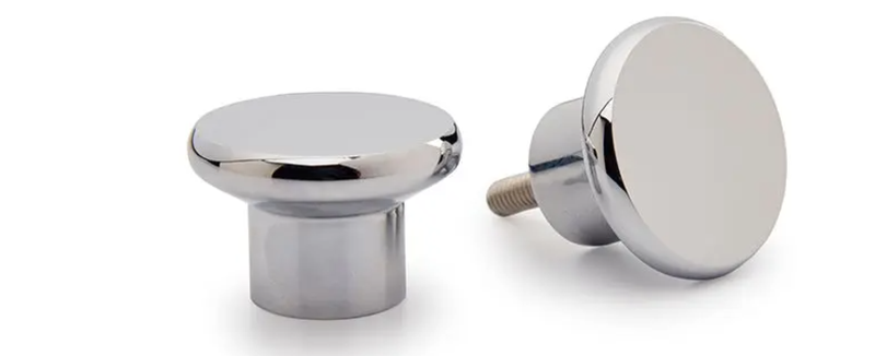 Shower Door Knob, Chrome Plated x 2