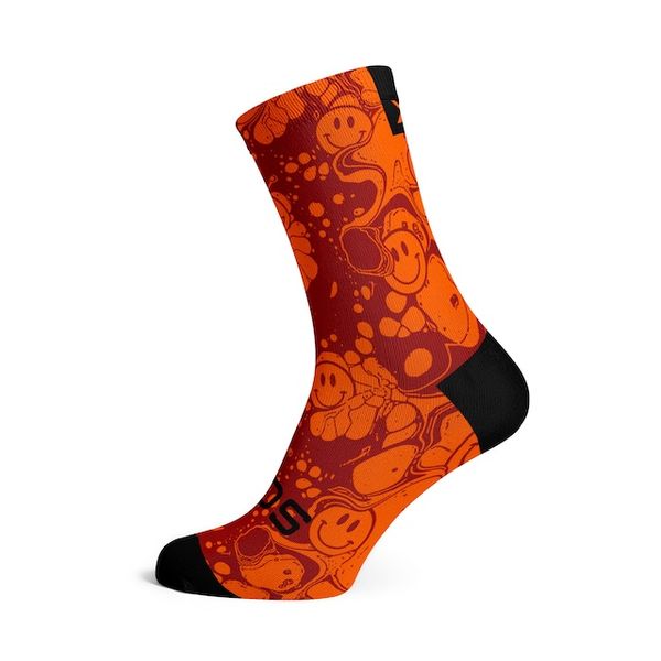 Sox Footwear Neon Slide Orange Socks