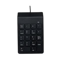 Wired Numeric Keyboard 18 Keys Usb Cable For Laptop Work From Home