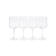 Set Of 4 350ml Transparent Wine Glasses
