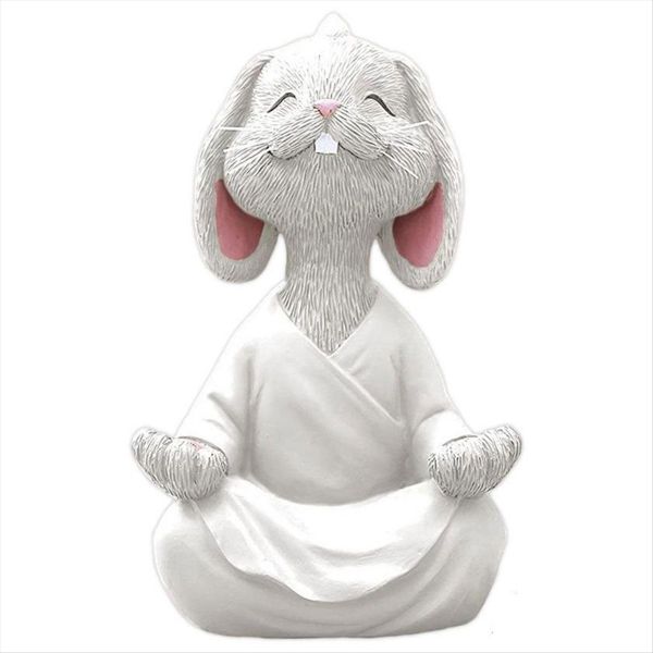 Yoga Living Room Garden Decoration Bonsai Desktop Ornaments White