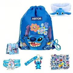 ABTOR Kids' Stitch Birthday Gift Set - Stickers, Drawstring Bag and Lanyard