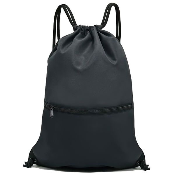 QYNIAL Oxford Drawstring Backpack, Large Capacity Sports Gym Bag