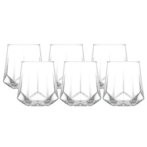 LAV Valeria Hexagon Whisky 400ml Glasses - Set of 6