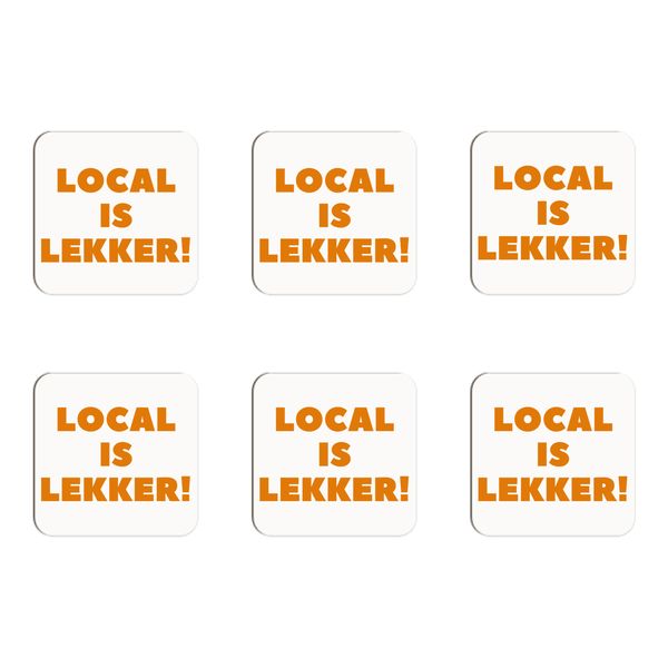 Local is Lekker Coasters - Set of 6