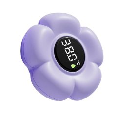 Babies Bath Thermometer with LED Display, Flower Shaped Water Thermometer