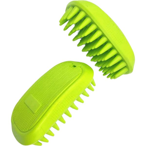 Pet Bath Brush-Cat and Dog Hair Removal Massage Brush-2 Pack