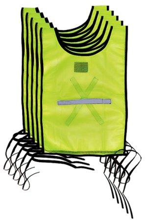 Javlin - 5 Pack Hi-Vis Reflective Bib - Lime