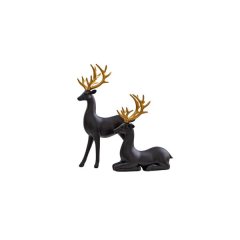 Black Resin Tabletop Triangular cm Sculptures