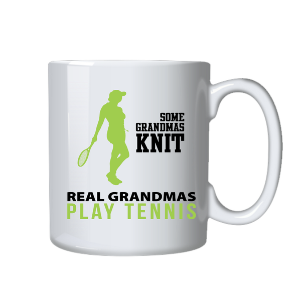 Grandma Tennis Coffee Mug - Real - Fun Gift Idea for Birthday or Christmas