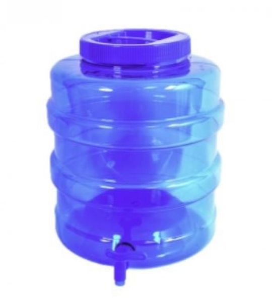 Plastic Water Container With Tap 10Lt Blue
