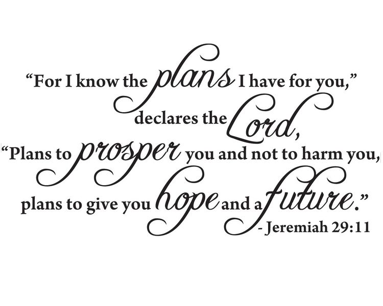 Fantastick - Jeremiah Vinyl Wall Quote