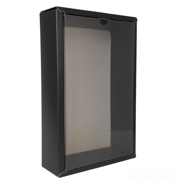 Luxury Black Gift Box with Clear Window - 25cm x 15cm x 5.5cm - 10 Pieces