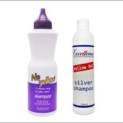 No Yellow Shampoo &amp; Excellence Yellow Out Shampoo Bundle Pack