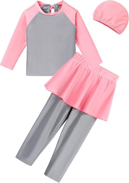 3 Piece Kids Long Sleeves Pants and Cap