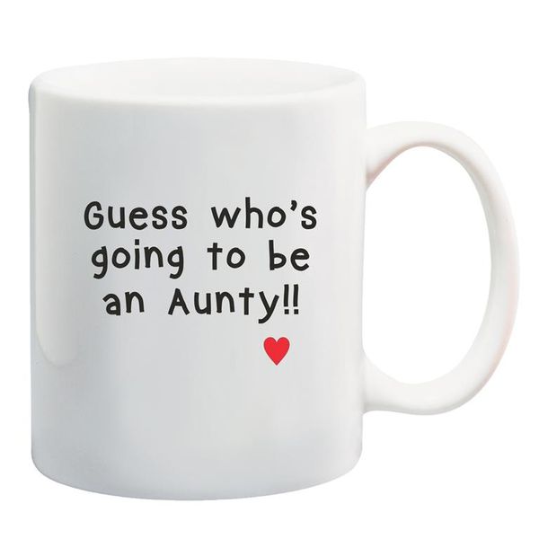 Qtees Africa Guess Who's Going to be an Aunty Mug
