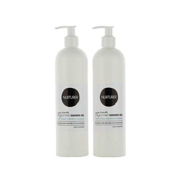 NURTURER Shower Gel (Sulphate &amp; Fragrance Free) - 2 x 500ml