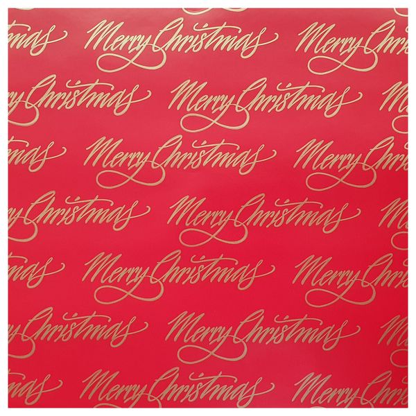 Gift Wrapping Paper - 5m Roll - Merry Xmas