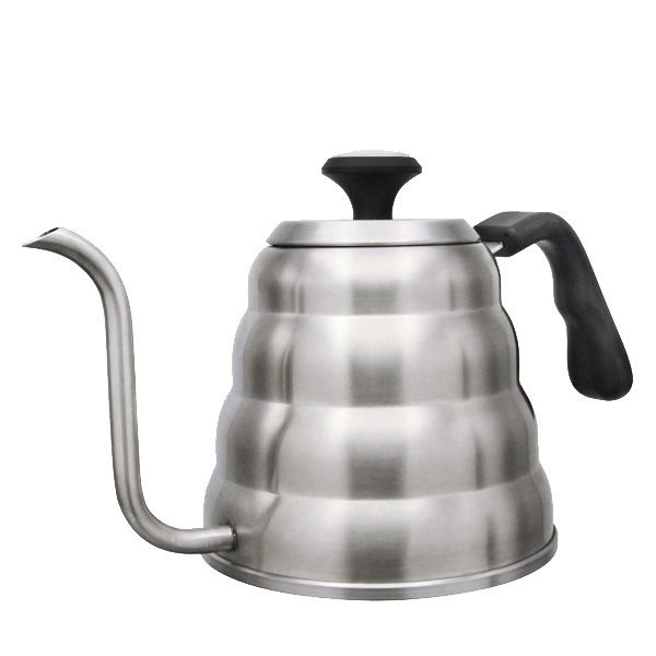 Pour Over Coffee Kettle with built in Temperature Gauge - 1.2L (Black)