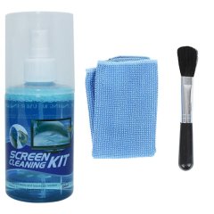 Cleaning Liquid + Brush + Cloth for LCD, Computer, Cellphone, TV - 200ML