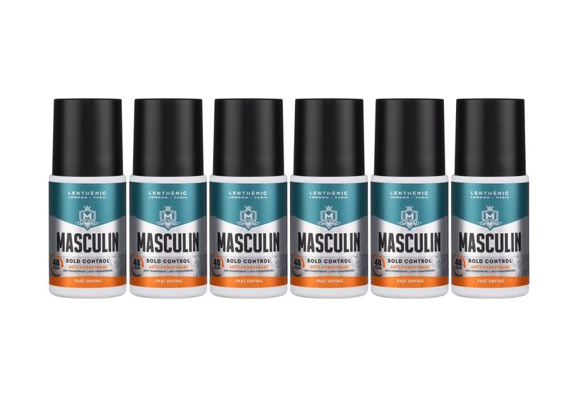 Lentheric Masculin Bold Control Roll On 6 x 50ml