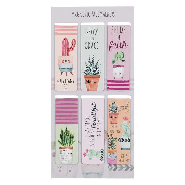 Magnetic Bookmarks - Grow In Grace - Set of 6