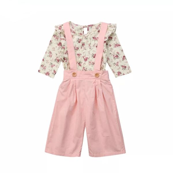 Peach Floral Jumpsuit
